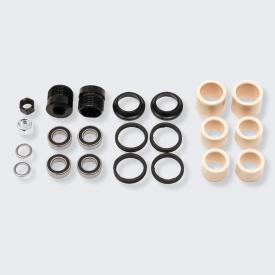 Pedal REMfresh Kit Pieces laid out on a gray background.